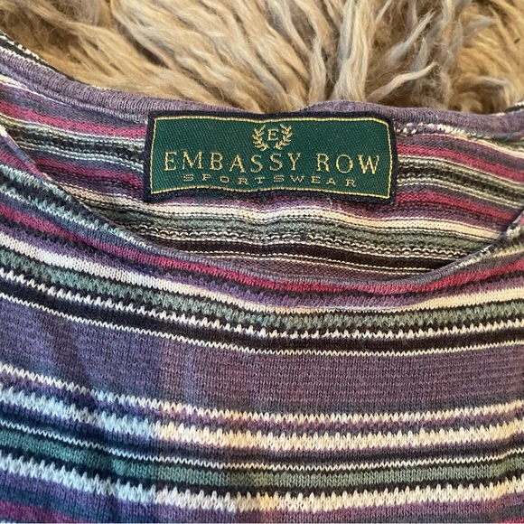 Vintage Embassy Row Purple Maxi Dress Size Large - Picture 3 of 4